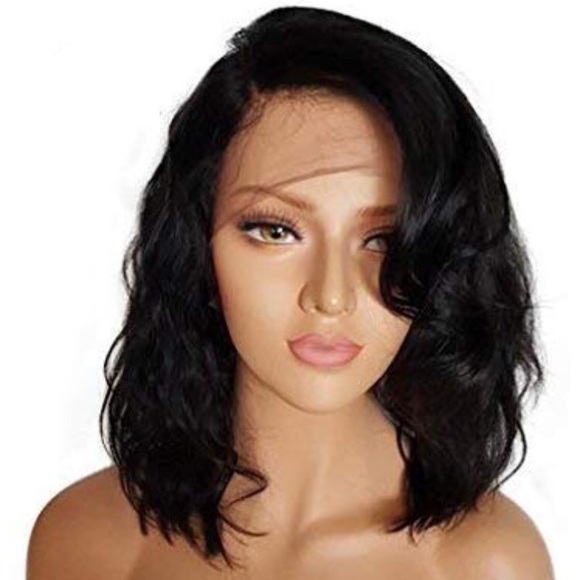Accessories - Natural Black Lace Front Human Hair Wigs 14”